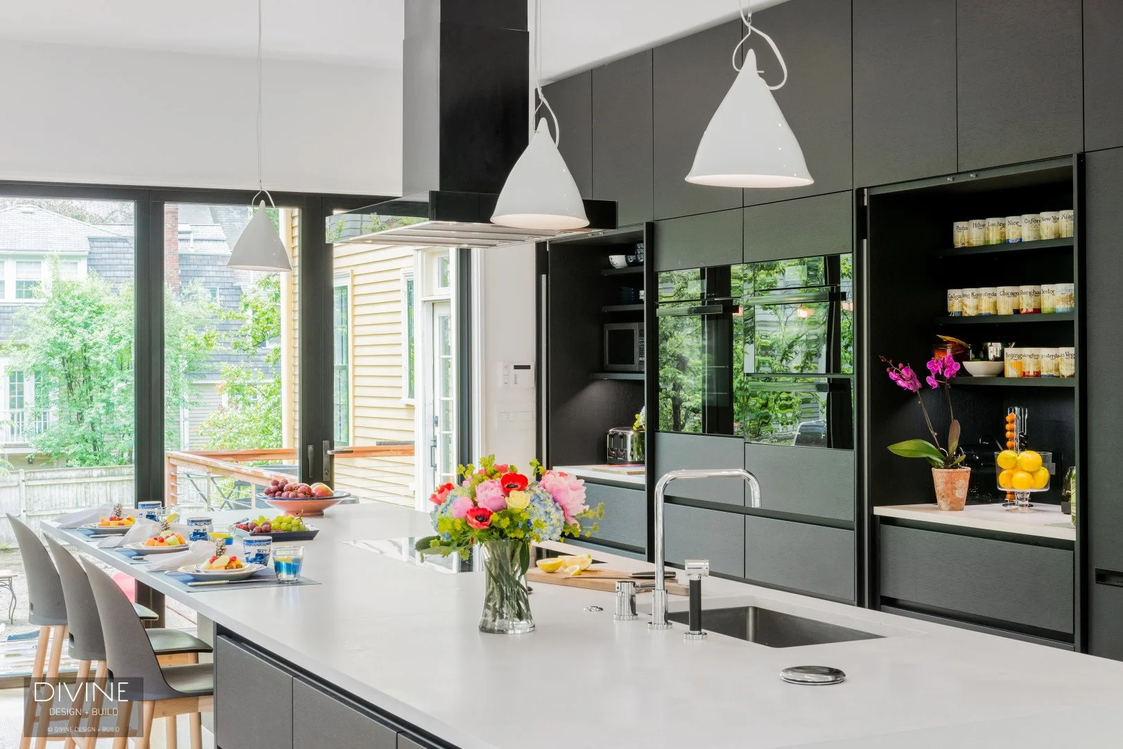 Cambridge Contemporary Modern Black Leicht Kitchen In Victorian